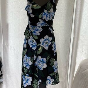 Banana Republic Blue and Green Asymmetrical Sundress